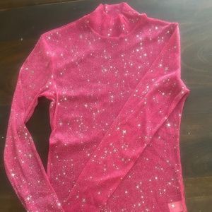 Sheer Pink Turtleneck